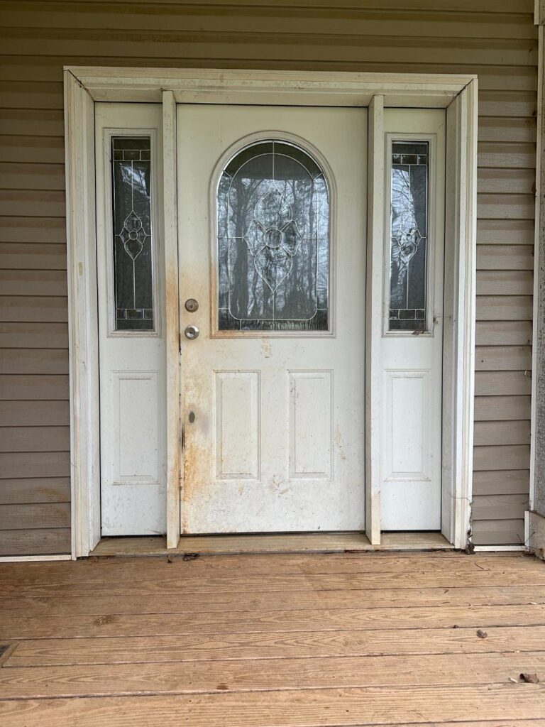 Front door replacement before and after transformation