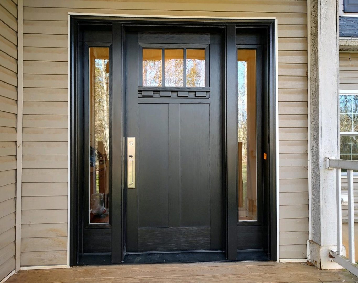 Modern ProVia patio door installation by Speaks Custom Window and Sunrooms