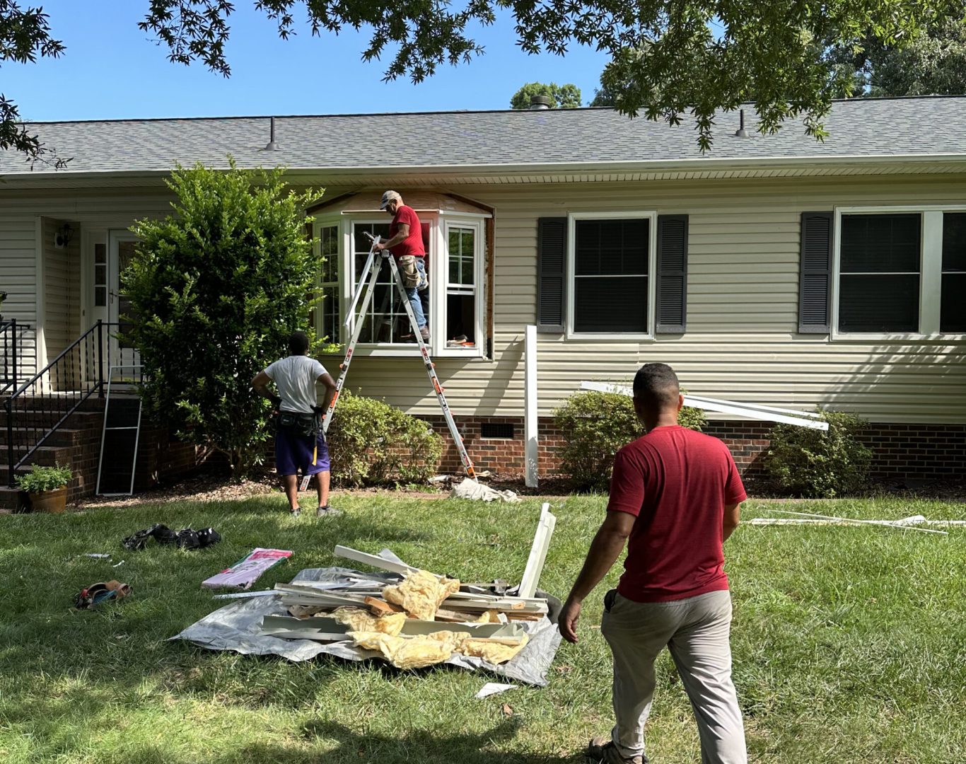 Residential window installation enhancing curb appeal in Statesville NC