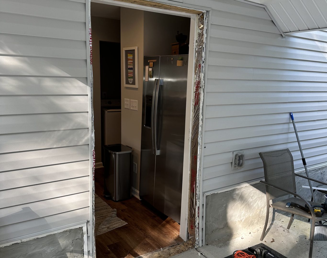 Custom front door replacement by Speaks Custom Window and Sunrooms