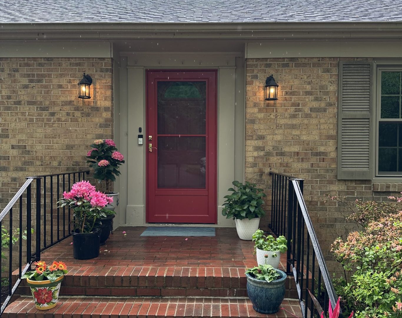 Red Door and Storm Door