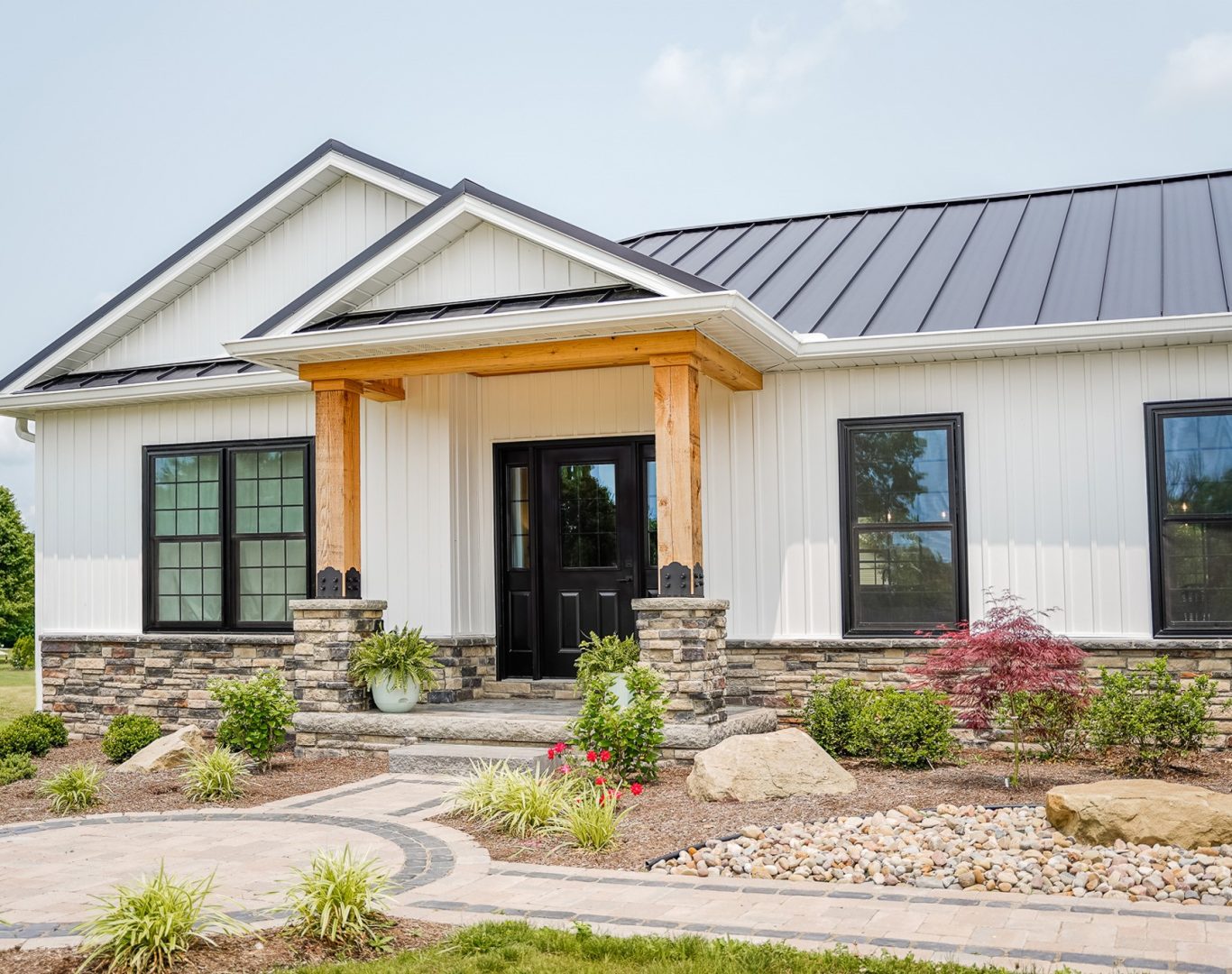 Beautiful arched custom window installed by Speaks Custom Window and Sunrooms